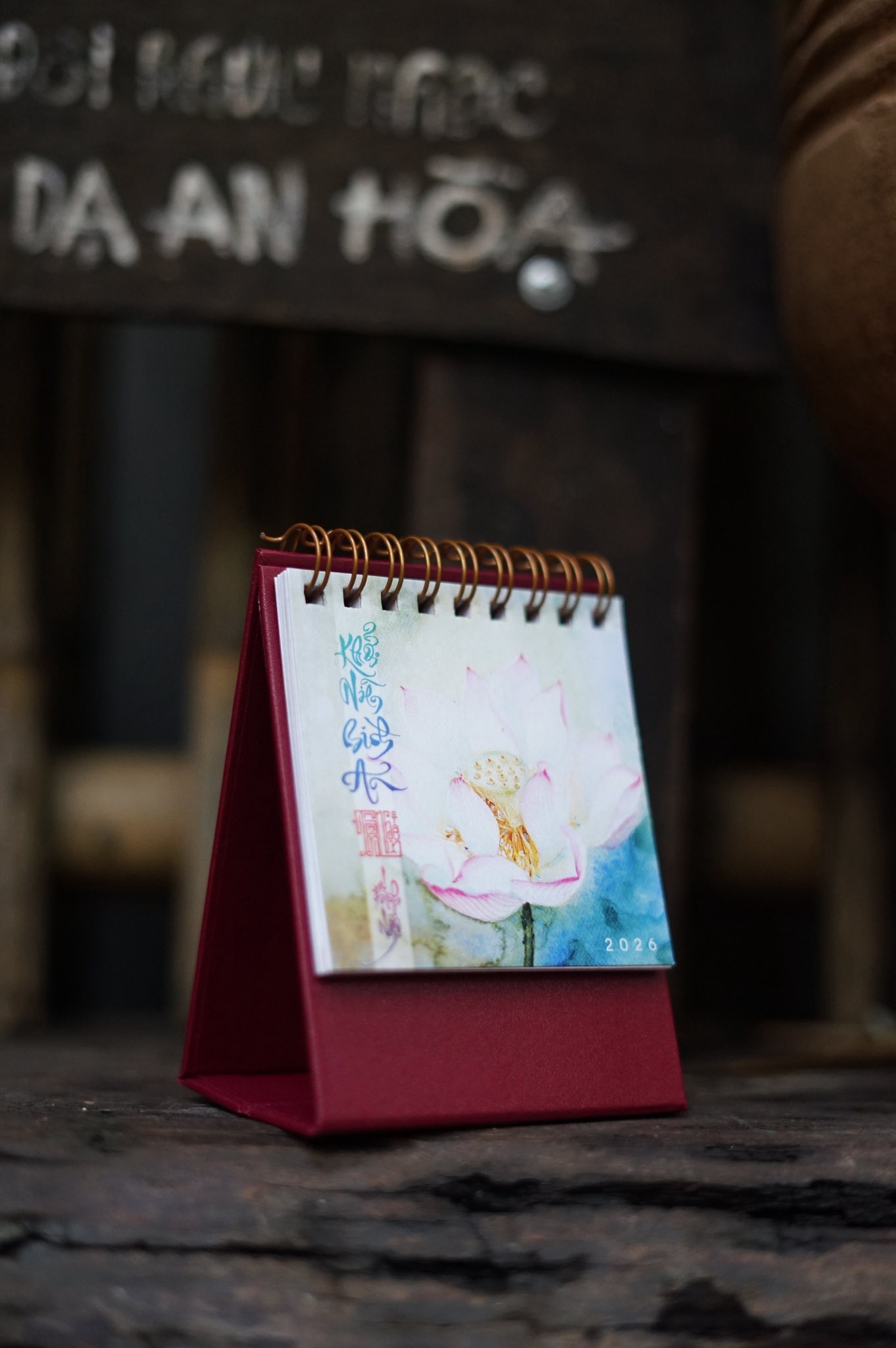 Lịch để bàn mini 2026